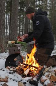 Morakniv Rombo BlackBlade (S) Ash Wood Outdoor Cooking Knife