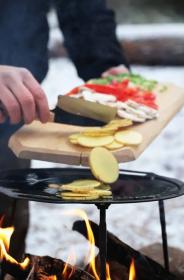 Morakniv Rombo BlackBlade (S) Ash Wood Outdoor Cooking Knife