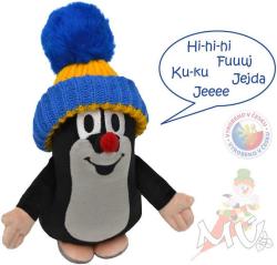 Moravská ústředna Krtek (Krteček) 16cm mluvící modrý kulich plyš Zvuk