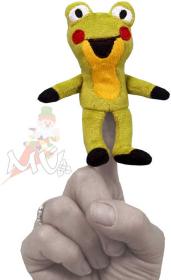 Moravská ústředna Maňásek prstový Žabka 11 cm Moravská ústředna Maňásek prstový Žabka 11 cm