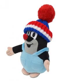 Moravská ústředna Krtek 20 cm, kalhotky, kulich modrý-trilokora, plyšová hračka