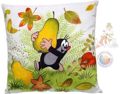 Moravská ústředna Polštář Krtek a podzim 30 x 30 x 10 cm Krteček Moravská ústředna Polštář Krtek a podzim 30 x 30 x 10 cm Krteček