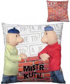 Moravská ústředna Polštář Pat a Mat Mistr kutil 30x30cm PLYŠ