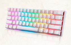 Motospeed Bezdrátová mechanická klávesnice SK62 White (modrý spínač)