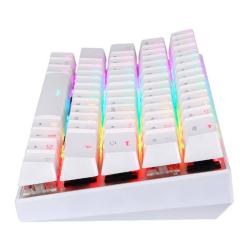 Motospeed Bezdrátová mechanická klávesnice SK62 White (modrý spínač)