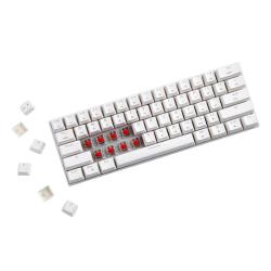 Motospeed Bezdrátová mechanická klávesnice SK62 White (modrý spínač)