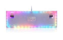 Motospeed Mechanická herní klávesnice K87S RGB (bílá)
