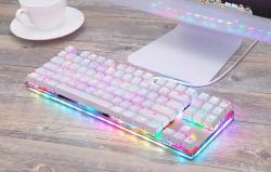 Motospeed Mechanická herní klávesnice K87S RGB (bílá)