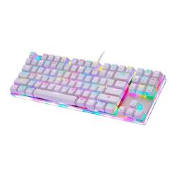 Motospeed Mechanická herní klávesnice K87S RGB (bílá)