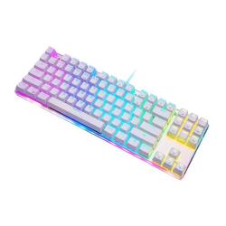 Motospeed Mechanická herní klávesnice K87S RGB (bílá)