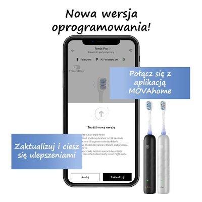 Mova Elektrický zubný kefka Fresh Pro (čierny)