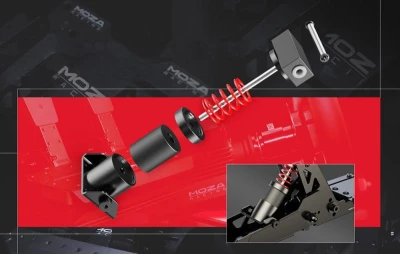 Moza SR-P Lite Performance Upgrade Kit RS22 černo-červená sada pro modernizaci brzdového pedálu