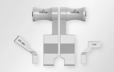 Moza Racing AS015 TQB světle šedý modul plynu