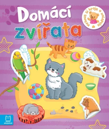 Mrňous si hraje a nalepuje domácí zvířata samolepková knížka