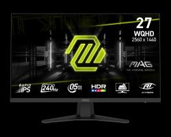 MSI Gaming monitor MAG 274QF X24 27" Rapid IPS/2560x1440 WQHD/240Hz/0,5ms/2xHDMI/DP/černá