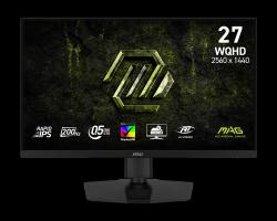MSI Gaming monitor MAG 274QPF E20,27" Rapid IPS/2560x1440(WQHD)/200Hz/0,5ms/2xHDMI/DP/USB-C/Výšk. nastavitelný/Pivot MSI Gaming monitor MAG 274QPF E20,27" Rapid IPS/2560x1440(WQHD)/200Hz/0,5ms/2xHDMI/DP/USB-C/Výšk. nastavitelný/Pivot