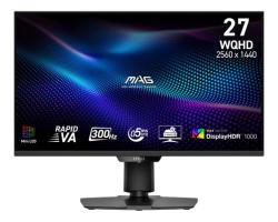 MSI Gaming monitor MAG 274QPF X30MV,27" Rapid VA Mini-LED/2560x1440(WQHD)/300Hz/0,5ms/2xHDMI/DP/Výšk. nastavitelný/Pivot MSI Gaming monitor MAG 274QPF X30MV,27" Rapid VA Mini-LED/2560x1440(WQHD)/300Hz/0,5ms/2xHDMI/DP/Výšk. nastavitelný/Pivot