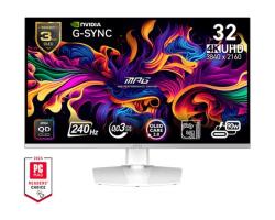 MSI Gaming monitor MPG 321URXW QD-OLED, 31,5" QD-OLED/4K 3840x2160/240Hz/0,03ms/DP/2xHDMI/USB-A,B,C/Výšk. nast./Pivot/bílá MSI Gaming monitor MPG 321URXW QD-OLED, 31,5" QD-OLED/4K 3840x2160/240Hz/0,03ms/DP/2xHDMI/USB-A,B,C/Výšk. nast./Pivot/bílá