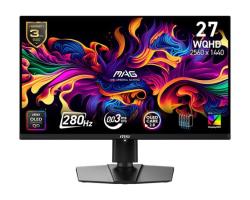 MSI MAG 271QP QD-OLED X28 gaming monitor 26,5" QD-OLED/2560x1440 (WQHD)/280Hz/0,03ms/2xHDMI/DP/USB-C/Výšk.nast./Pivot MSI MAG 271QP QD-OLED X28 gaming monitor 26,5" QD-OLED/2560x1440 (WQHD)/280Hz/0,03ms/2xHDMI/DP/USB-C/Výšk.nast./Pivot