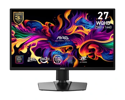 MSI MAG 272QP QD-OLED X24 Gaming monitor 26,5" QD-OLED/2560x1440(WQHD)/240Hz/0,03ms/2xHDMI/DP/USB-C/Výšk.nast/Pivot