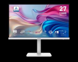 MSI monitor Modern MD272UPHW, 27"/3840x2160 (UHD)/IPS/4ms/2xHDMI/DP/USB-A,B,C/Výšk.nast./Pivot/bílá