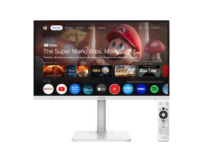 MSI monitor Modern MD272UPSW, 27"/3840x2160 (UHD)/IPS/4ms/HDMI/DP/2xUSB-A/USB-C/RJ45/Výšk.nast./Pivot/bílá