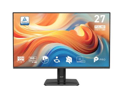 MSI monitor PRO MP271 E14A, 27" IPS/1920 x 1080 (FHD)/144Hz/1ms/DP/HDMI/D-Sub/černá
