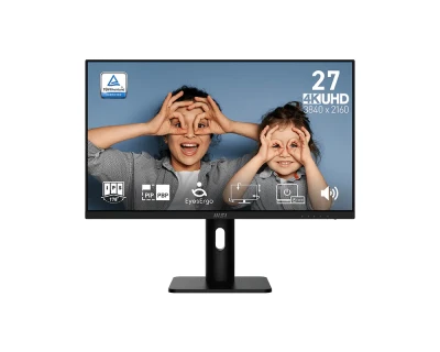 MSI monitor PRO MP273UP E6 27" IPS/3840x2160 UHD/60Hz/4ms/2xHDMI/DP/výšk. nastavitelný/pivot/černá