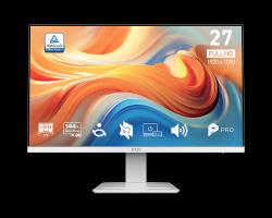 MSI monitor PRO MP273W E14A, 27" IPS/1920 x 1080(FHD)/144Hz/1ms/DP/HDMI/D-Sub/bílá MSI monitor PRO MP273W E14A, 27" IPS/1920 x 1080(FHD)/144Hz/1ms/DP/HDMI/D-Sub/bílá
