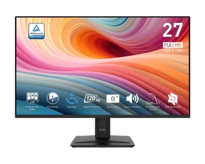 MSI monitor PRO MP275 E2, 27" IPS/1920 x 1080 (FHD)/120Hz/1ms/DP/HDMI/D-Sub/černá