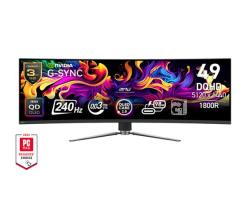 MSI MPG 491CQPX QD-OLED Gaming monitor 49" QD-OLED zakřivený/5120x1440(DQHD)/240Hz/0,03ms/HDMI/DP/USB-A,B,C/výšk.nast.