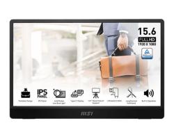 MSI přenosný ultra tenký monitor PRO MP161 E2, 15,6" IPS/1920 x 1080 FHD/60Hz/4ms/2xUSB-C/HDMI/šedá