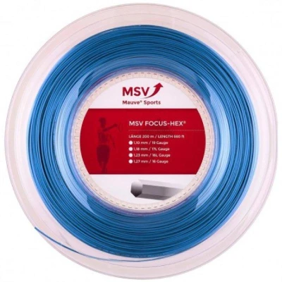 MSV Focus HEX tenisový výplet 200 m modrá