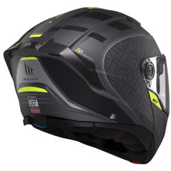 MT Helmets Atom 2 SV Destiny matná černo-šedá výklopná helma + sleva 400,- na příslušenství