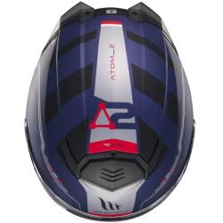 MT Helmets Atom 2 SV Destiny matná modro-černá výklopná helma + sleva 400,- na příslušenství