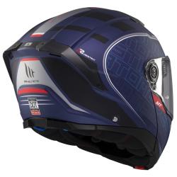 MT Helmets Atom 2 SV Destiny matná modro-černá výklopná helma + sleva 400,- na příslušenství