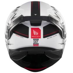 MT Helmets Braker SV Charm matná černo-bílá Integrální helma + sleva 300,- na příslušenství