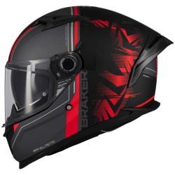 MT Helmets Braker SV Charm matná černo-červená integrální helma + sleva 300,- na příslušenství