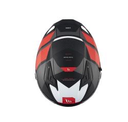 MT Helmets BRAKER SV Chento B5 matná černo-šedo-červená integrální helma + sleva 300,- na příslušenství