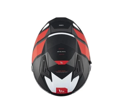 MT Helmets BRAKER SV Chento B5 matná černo-šedo-červená integrální helma + sleva 300,- na příslušenství
