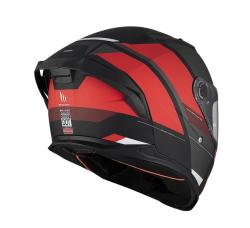 MT Helmets BRAKER SV Chento B5 matná černo-šedo-červená integrální helma + sleva 300,- na příslušenství