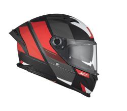 MT Helmets BRAKER SV Chento B5 matná černo-šedo-červená integrální helma + sleva 300,- na příslušenství