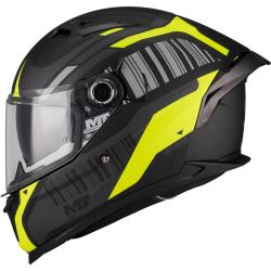 MT Helmets Braker SV Cockpit B13 matná černo-šedo-fluo žlutá Integrální helma + sleva 400,- na příslušenství
