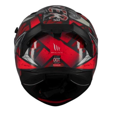 MT Helmets Braker SV Fury čierno-sedo-červená integrálna prilba + zľava 400,- na príslušenstvo