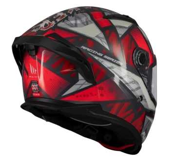 MT Helmets Braker SV Fury čierno-sedo-červená integrálna prilba + zľava 400,- na príslušenstvo