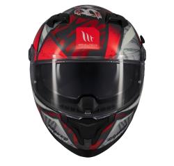 MT Helmets Braker SV Fury černo-šedo-červená integrální helma + sleva 400,- na příslušenství