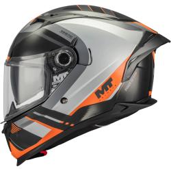 MT Helmets Integrální helma na motorku Braker SV Inception B4 černo-šedo-oranžová XS + sleva 300,- na příslušenství