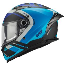 MT Helmets Integrální helma na motorku Braker SV Inception B7 černo-modro-šedá S + sleva 300,- na příslušenství