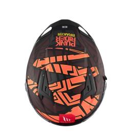 MT Helmets BRAKER SV PUNK RIDER B5 červeno-černá integrální helma + sleva 300,- na příslušenství