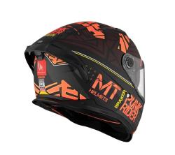 MT Helmets BRAKER SV PUNK RIDER B5 červeno-černá integrální helma + sleva 300,- na příslušenství